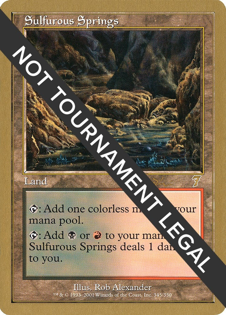 Image for Sulfurous Springs - 2001 Jan Tomcani (7ED) (World Championship Decks) - Magic: The Gathering