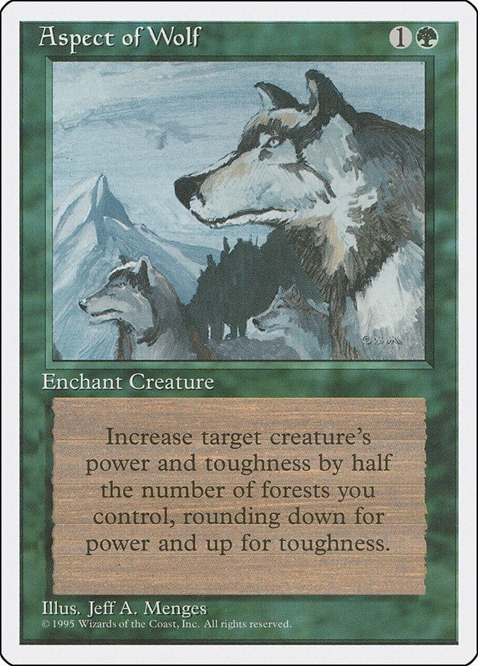 Image for Aspect of Wolf (Fourth Edition) - Magic: The Gathering