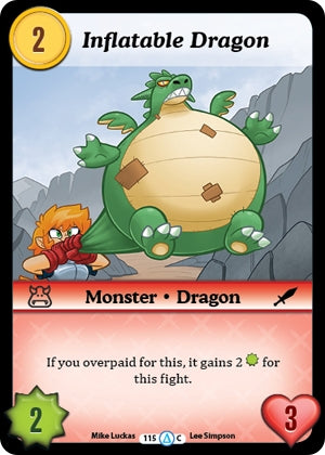 Image for Inflatable Dragon (Season 1) (115) - Munchkin CCG