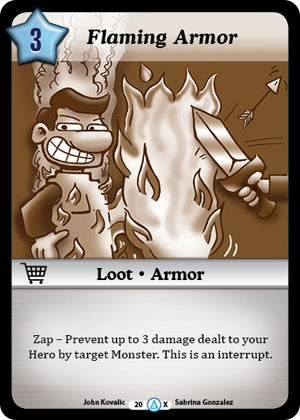 Image for Flaming Armor (Alt 1) (Season 1) (20) - Munchkin CCG