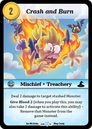 Image for Crash and Burn (Season 1) (219) - Munchkin CCG