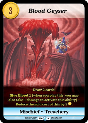 Image for Blood Geyser (Alt 1) (Season 1) (220) - Munchkin CCG