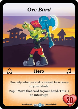 Image for Orc Bard (Alt 1) (Season 1) (235) - Munchkin CCG