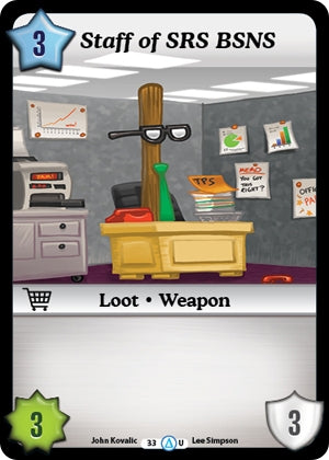 Image for Staff of SRS BSNS (Season 1) (33) - Munchkin CCG