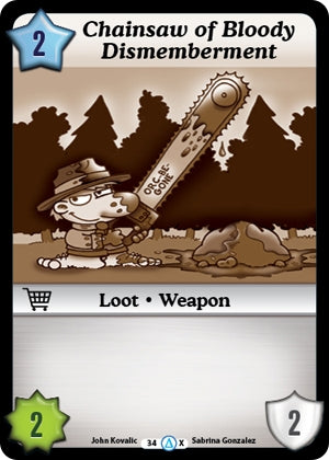 Image for Chainsaw of Bloody Dismemberment (Alt 1) (Season 1) (34) - Munchkin CCG