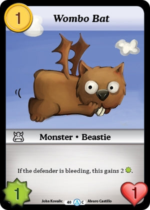 Image for Wombo Bat (Season 1) (40) - Munchkin CCG