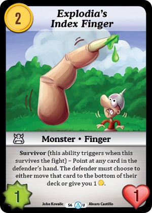 Image for Explodia's Index Finger (Season 1) (56) - Munchkin CCG