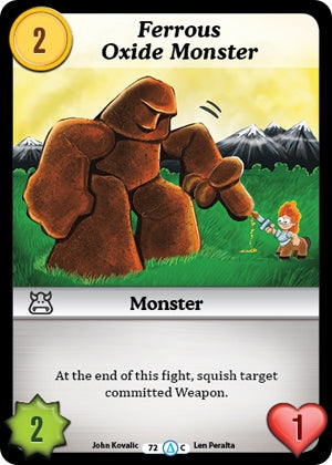 Image for Ferrous Oxide Monster (Season 1) (72) - Munchkin CCG