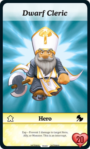 Image for Dwarf Cleric (Oversized) (Season 1) (Promo) - Munchkin CCG