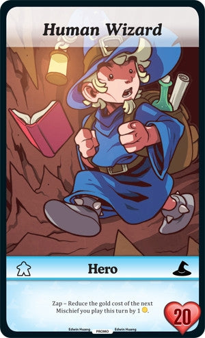 Image for Human Wizard (Oversized) (Season 1) (Promo) - Munchkin CCG