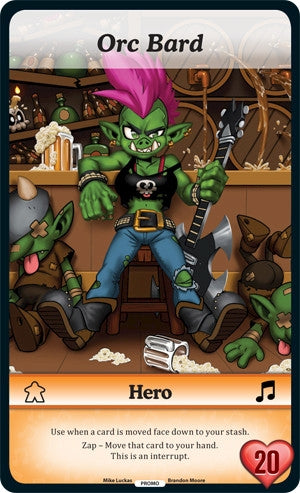 Image for Orc Bard (Oversized) (Season 1) (Promo) - Munchkin CCG