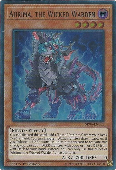 Image for Ahrima, the Wicked Warden (Structure Deck: Lair of Darkness) (SR06-EN002) - YuGiOh