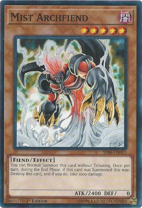 Image for Mist Archfiend (Structure Deck: Lair of Darkness) (SR06-EN011) - YuGiOh