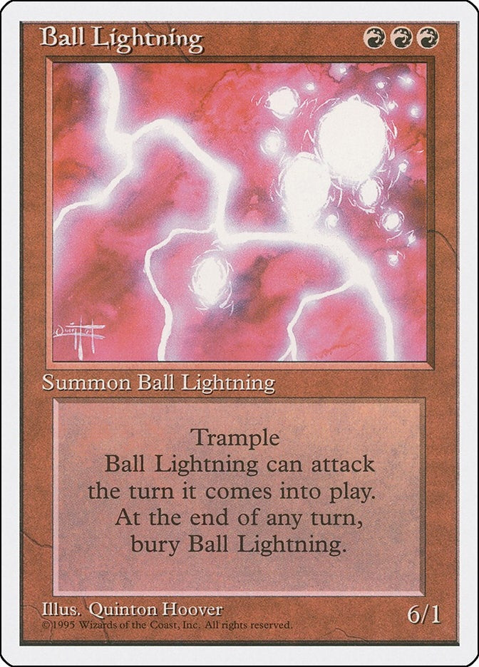 Image for Ball Lightning (Fourth Edition) - Magic: The Gathering