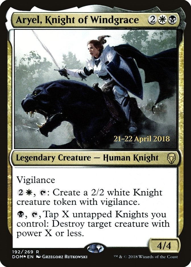 Image for Aryel, Knight of Windgrace (Prerelease Cards) (192) - Magic: The Gathering