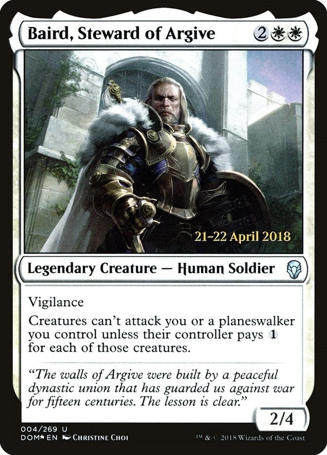 Image for Baird, Steward of Argive (Prerelease Cards) (4) - Magic: The Gathering
