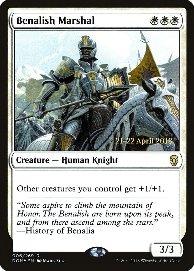 Image for Benalish Marshal (Prerelease Cards) (6) - Magic: The Gathering