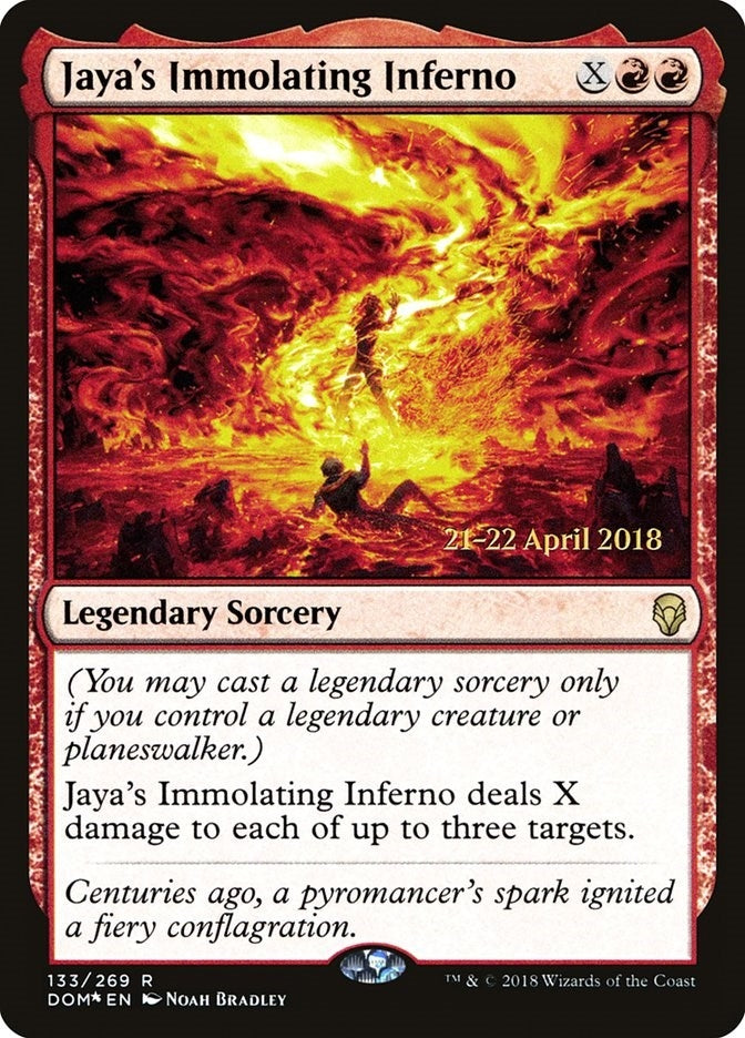 Image for Jaya's Immolating Inferno (Prerelease Cards) (133) - Magic: The Gathering