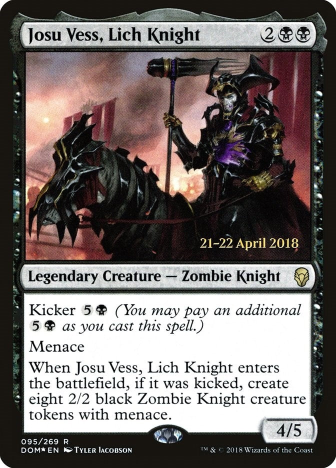 Image for Josu Vess, Lich Knight (Prerelease Cards) (95) - Magic: The Gathering