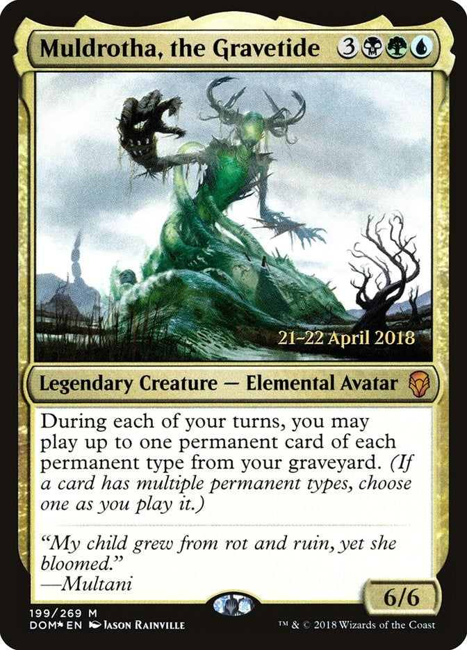 Image for Muldrotha, the Gravetide (Prerelease Cards) (199) - Magic: The Gathering