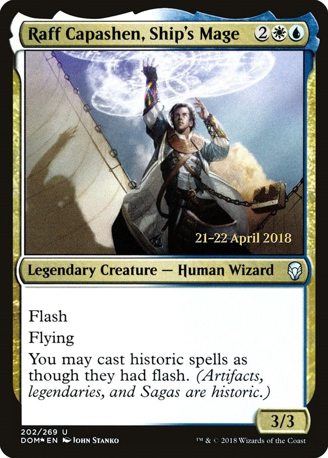 Image for Raff Capashen, Ship's Mage (Prerelease Cards) (202) - Magic: The Gathering