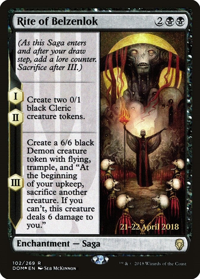 Image for Rite of Belzenlok (Prerelease Cards) (102) - Magic: The Gathering
