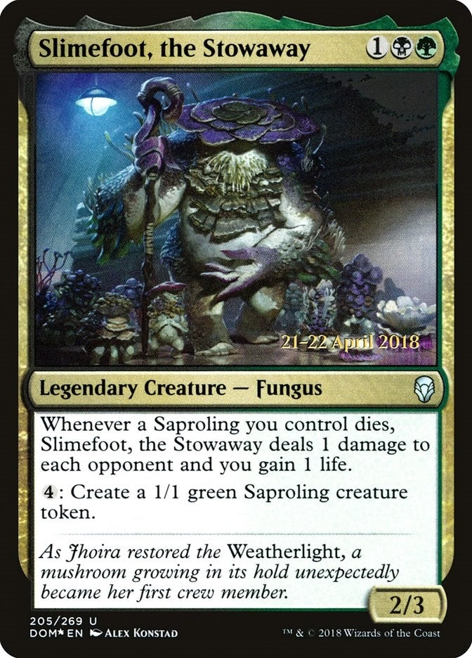 Image for Slimefoot, the Stowaway (Prerelease Cards) (205) - Magic: The Gathering