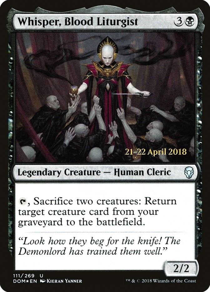 Image for Whisper, Blood Liturgist (Prerelease Cards) (111) - Magic: The Gathering