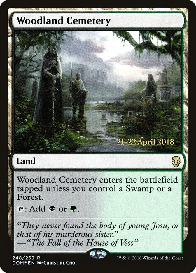 Image for Woodland Cemetery (Prerelease Cards) (248) - Magic: The Gathering