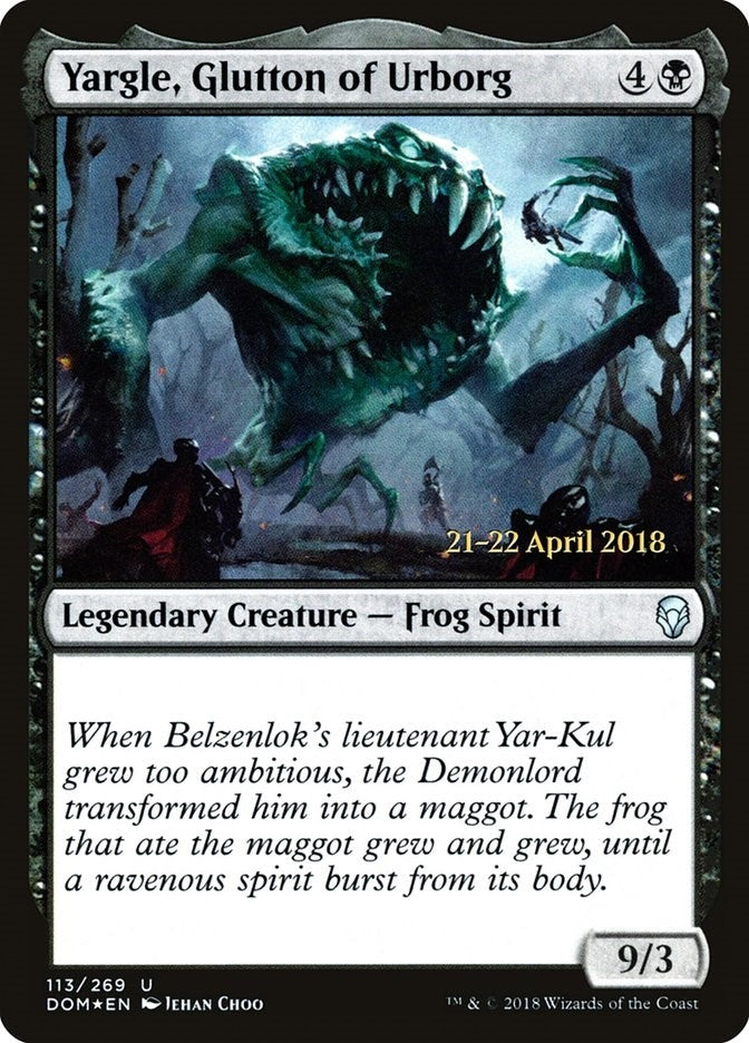 Image for Yargle, Glutton of Urborg (Prerelease Cards) (113) - Magic: The Gathering