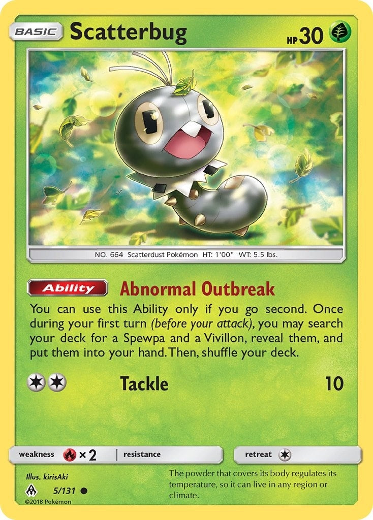 Image for Scatterbug (5) (SM - Forbidden Light) (5/131) - Pokemon