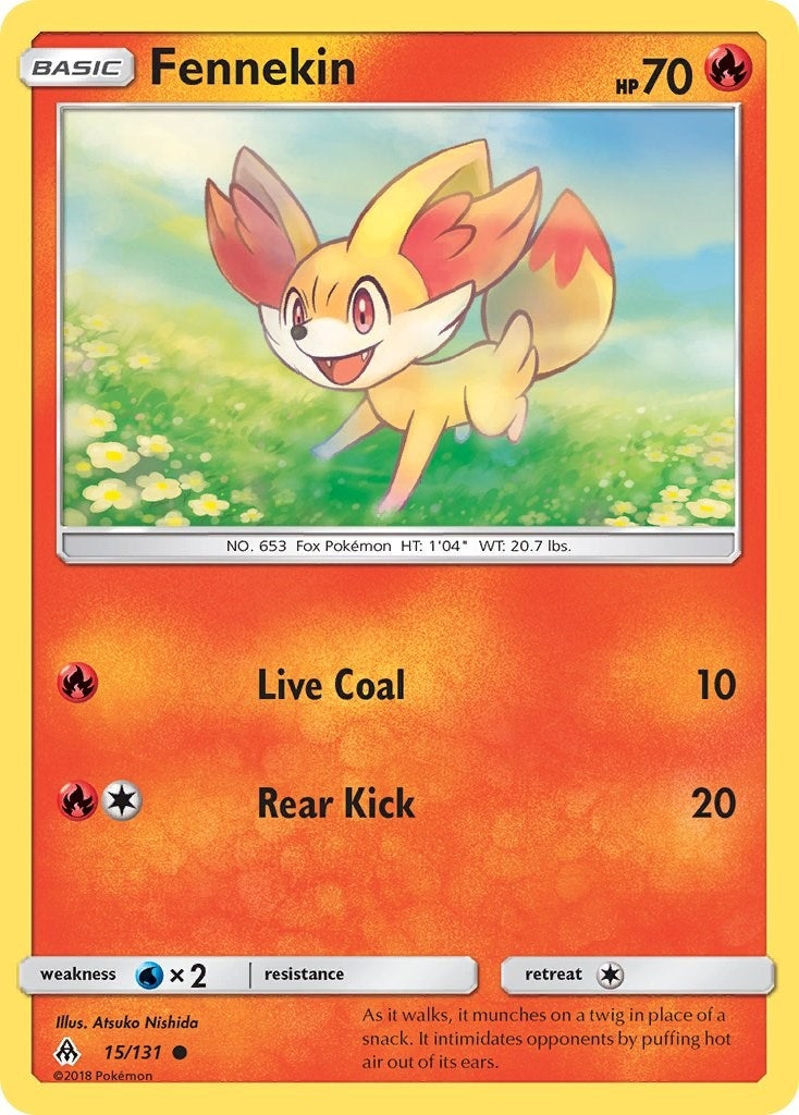 Image for Fennekin (15) (SM - Forbidden Light) (15/131) - Pokemon