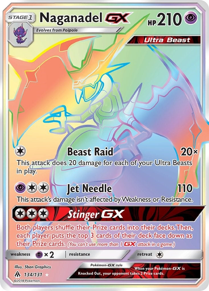 Image for Naganadel GX (Secret) (SM - Forbidden Light) (134/131) - Pokemon