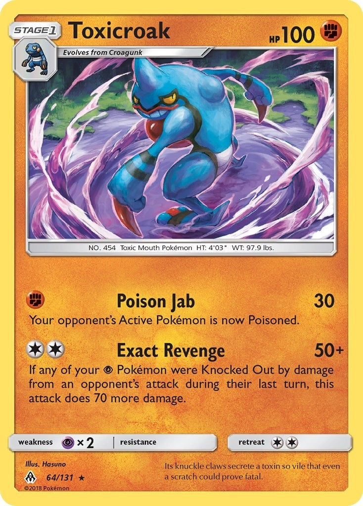 Image for Toxicroak (SM - Forbidden Light) (64/131) - Pokemon