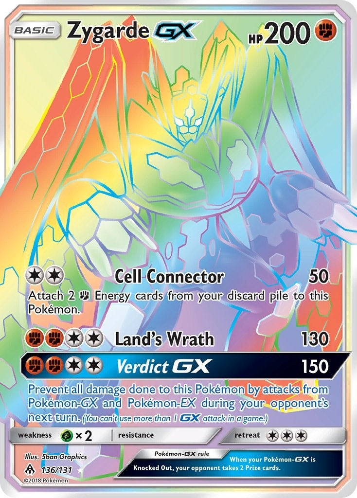 Image for Zygarde GX (Secret) (SM - Forbidden Light) (136/131) - Pokemon