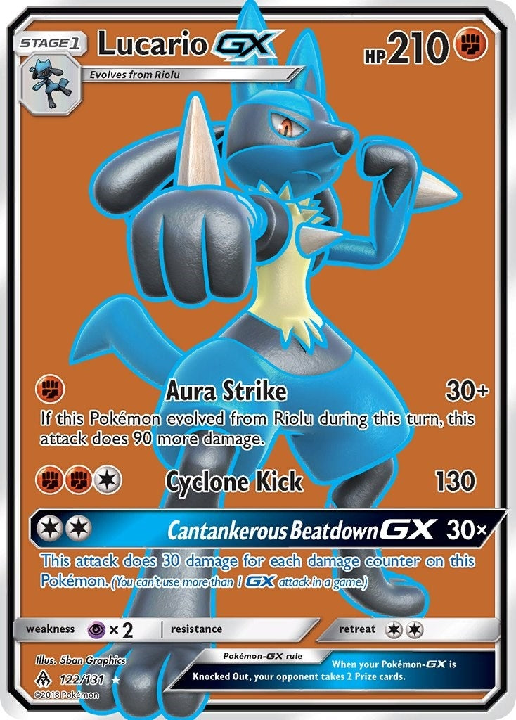 Image for Lucario GX (Full Art) (SM - Forbidden Light) (122/131) - Pokemon