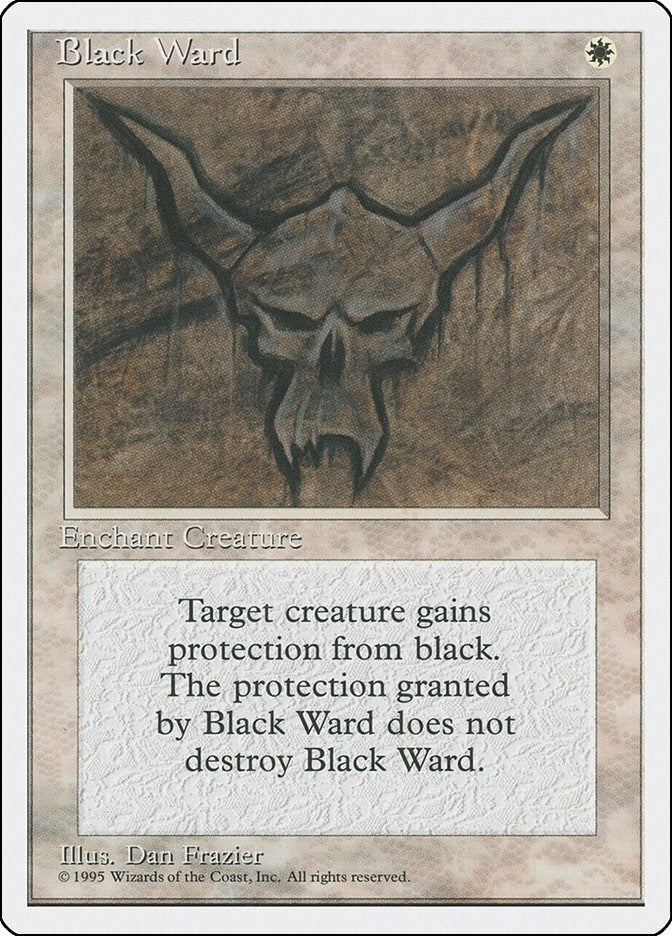 Image for Black Ward (Fourth Edition) - Magic: The Gathering