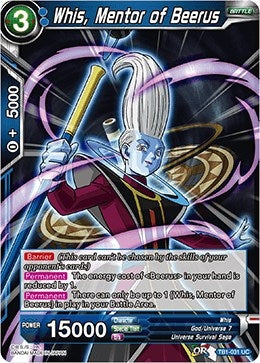 Image for Whis, Mentor of Beerus (Tournament of Power) (TB1-031) - Dragon Ball Super: Masters