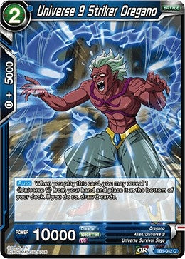 Image for Universe 9 Striker Oregano (Tournament of Power) (TB1-042) - Dragon Ball Super: Masters