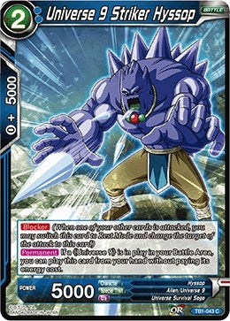 Image for Universe 9 Striker Hyssop (Tournament of Power) (TB1-043) - Dragon Ball Super: Masters