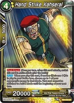 Image for Hand Strike Kahseral (Tournament of Power) (TB1-090) - Dragon Ball Super: Masters