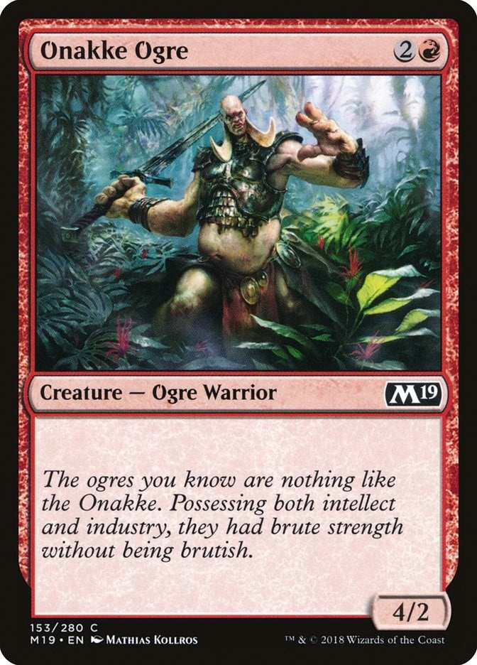 Image for Onakke Ogre (Core Set 2019) (153) - Magic: The Gathering
