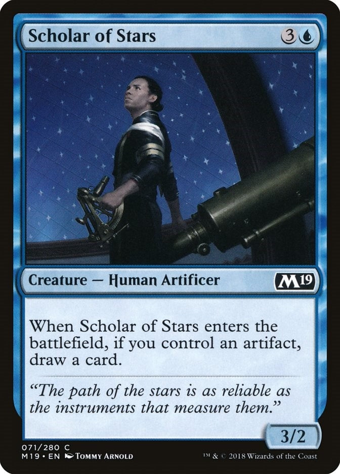 Image for Scholar of Stars (Core Set 2019) (71) - Magic: The Gathering