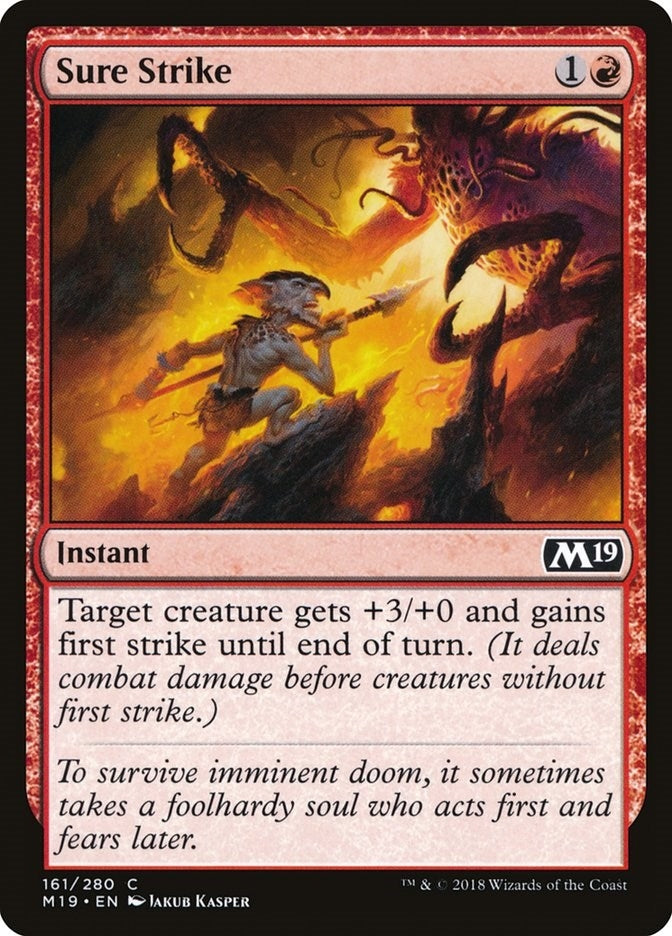 Image for Sure Strike (Core Set 2019) (161) - Magic: The Gathering