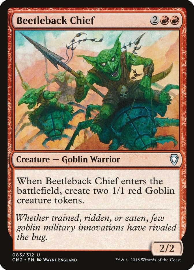 Image for Beetleback Chief (Commander Anthology Volume II) (83) - Magic: The Gathering