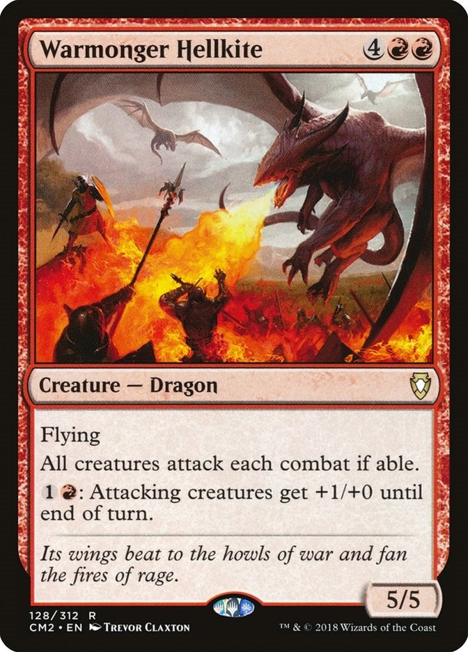 Image for Warmonger Hellkite (Commander Anthology Volume II) (128) - Magic: The Gathering