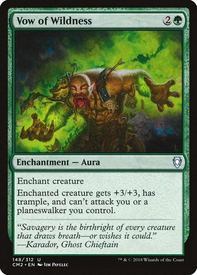 Image for Vow of Wildness (Commander Anthology Volume II) (148) - Magic: The Gathering