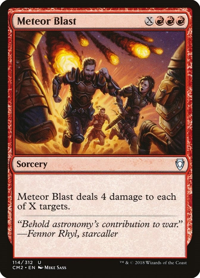Image for Meteor Blast (Commander Anthology Volume II) (114) - Magic: The Gathering