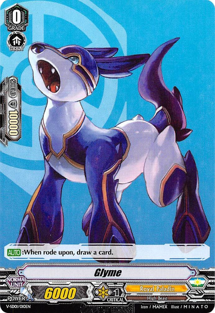 Image for Glyme (V Start Deck 01: 2018 Free Experience Deck "Royal Paladin") (V-SD01/010EN) - Cardfight Vanguard