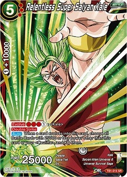 Image for Relentless Super Saiyan Kale (Tournament of Power) (TB1-015) - Dragon Ball Super: Masters
